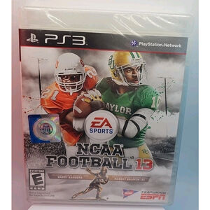 NCAA Football 13 (Sony PlayStation 3, 2013) PS3 New Sealed Reflective Cover
